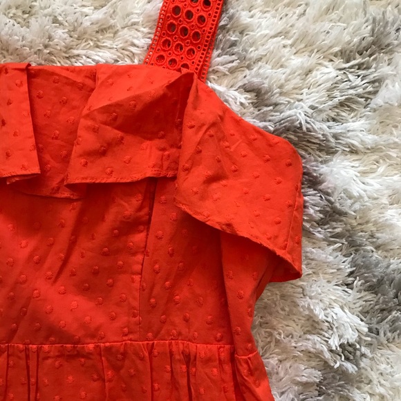 NWT J Crew Hibiscus Eyelet Ruffle Dress G4621 10 - Picture 7 of 16